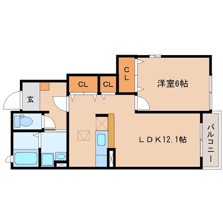 清水駅 バス8分  上嶺下車：停歩2分 1階の物件間取画像